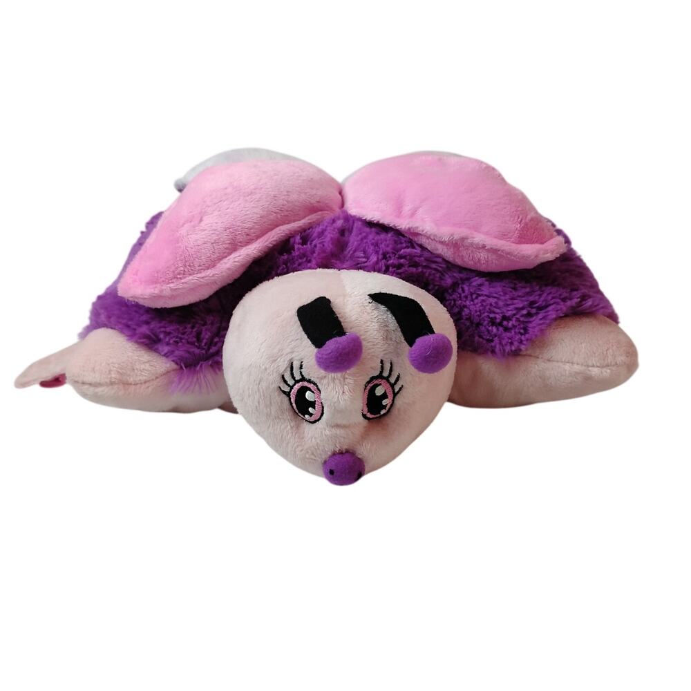 Pillow Pets Pee-Wees Fluttery Butterfly Soft Plush Toy Stuffed Pink 2011 NWT 11”